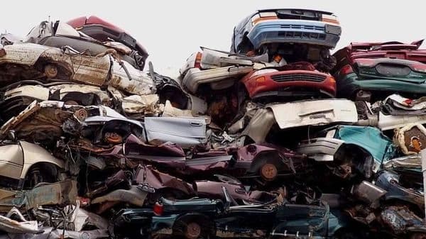 Scrap yard background